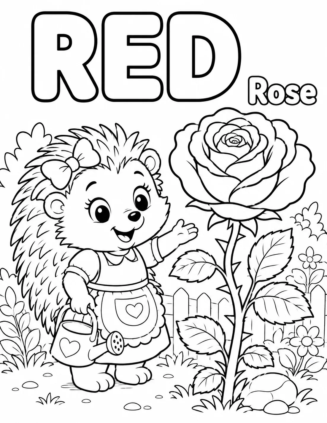 Hazel's Colors Adventure — Red Learn sample page