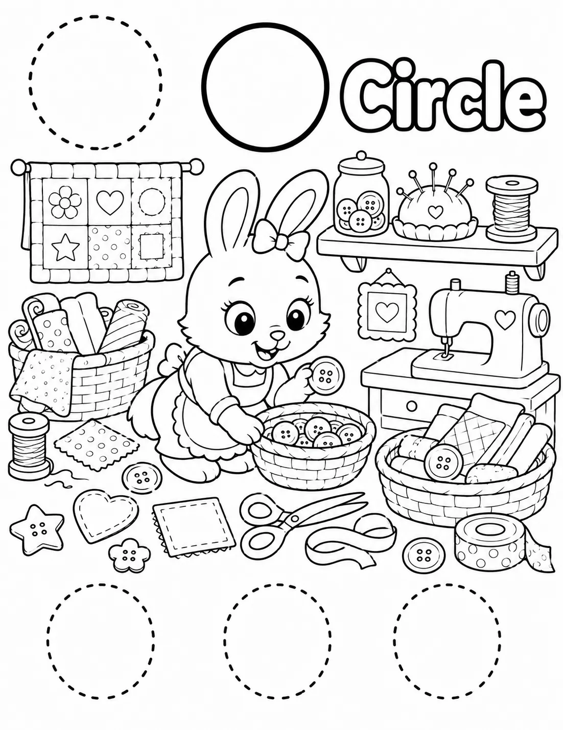Luna's Shapes Adventure — Circle Learn sample page