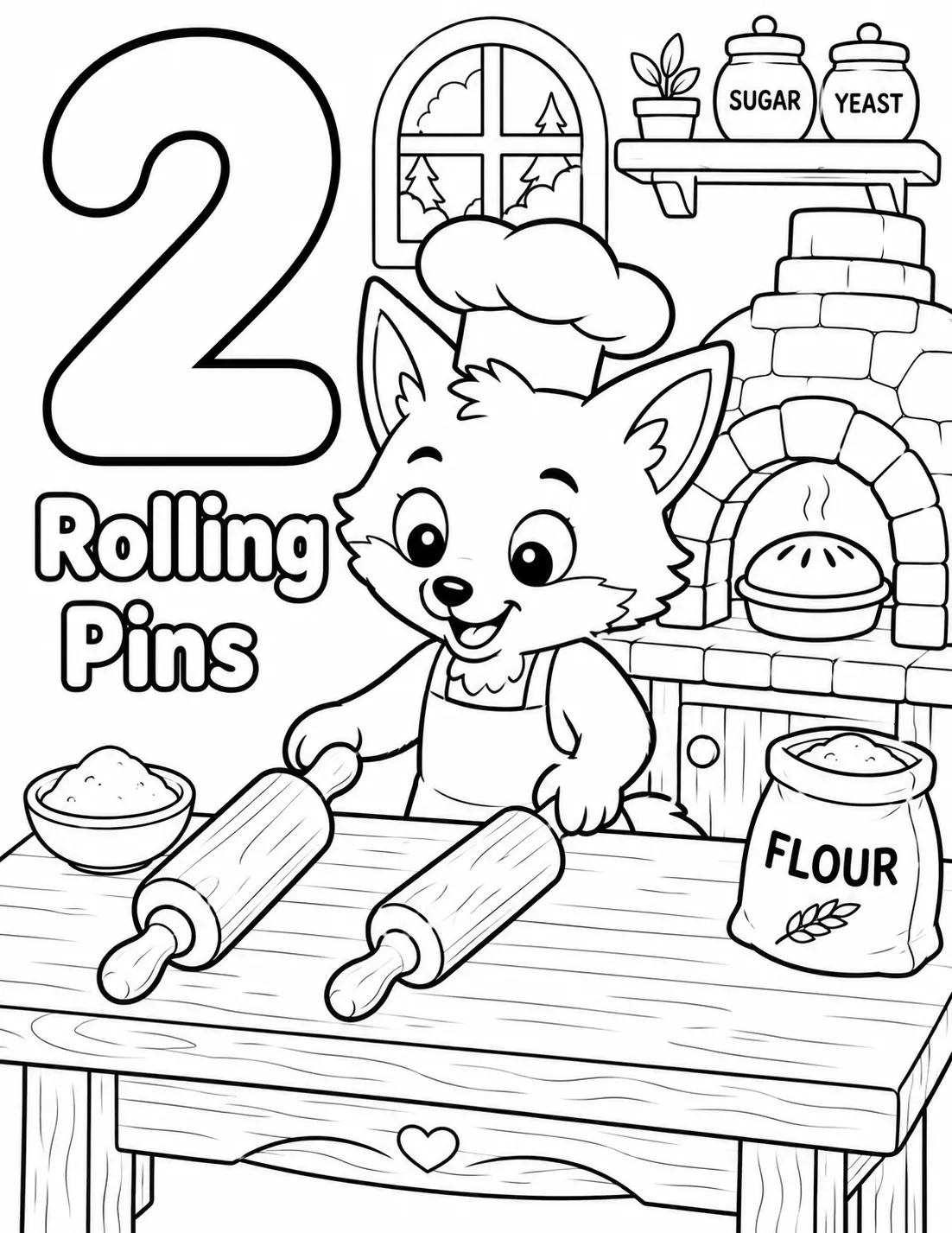 Milo Counts to 24 — Number 9 sample page