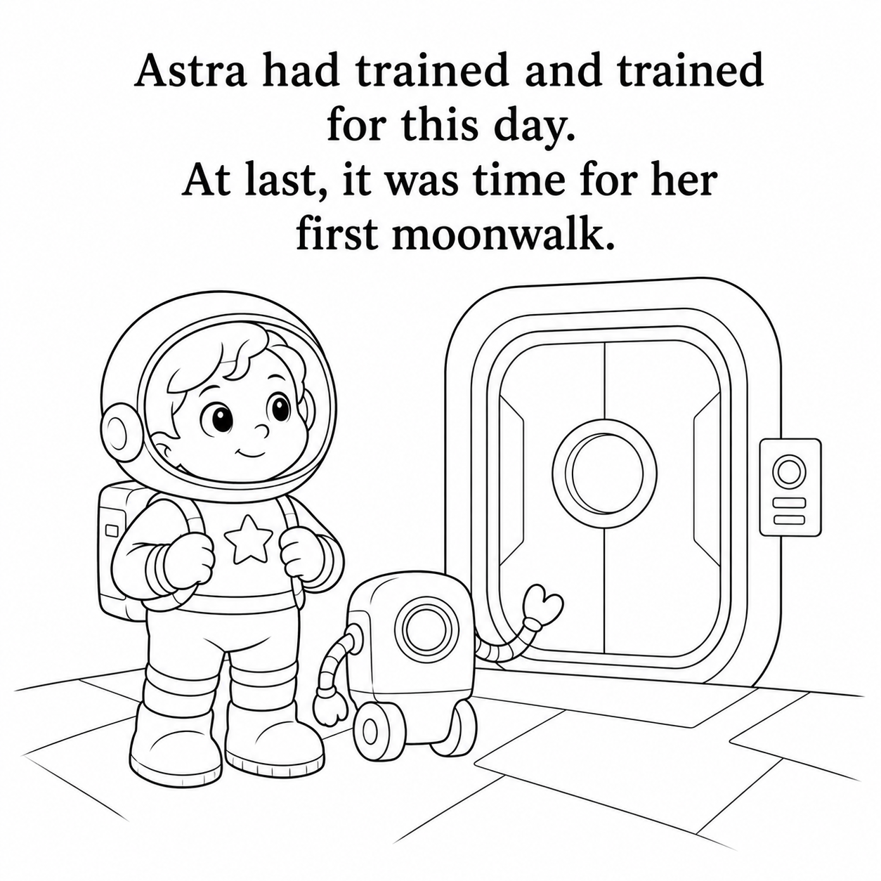 Astra's First Moonwalk - page 1